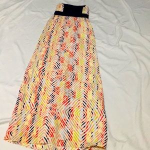 Strapless maxi dress